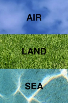 Afbeeldingsresultaat voor land sea air